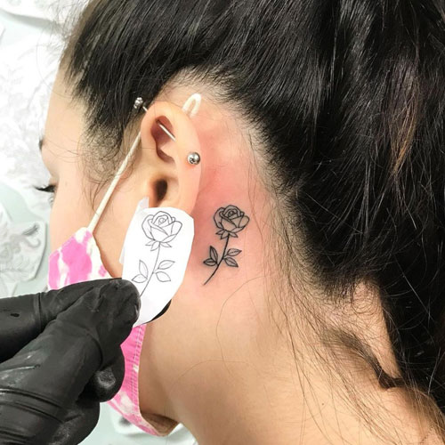 Tattoo Ideas Behind The Ear