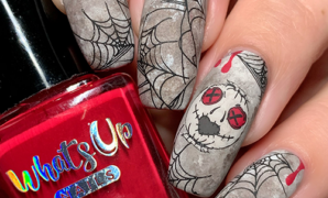 halloween-nail-art-spooky-grunge-scarecrow nail designs