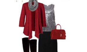 plus size Christmas party outfit