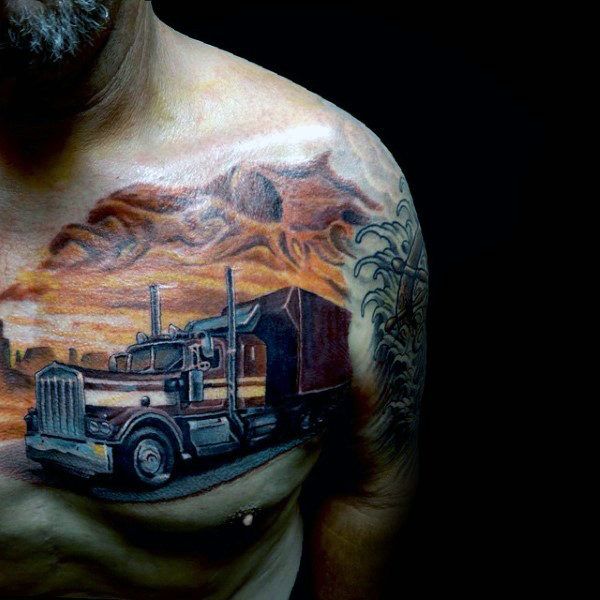 Trucking Tattoo Ideas