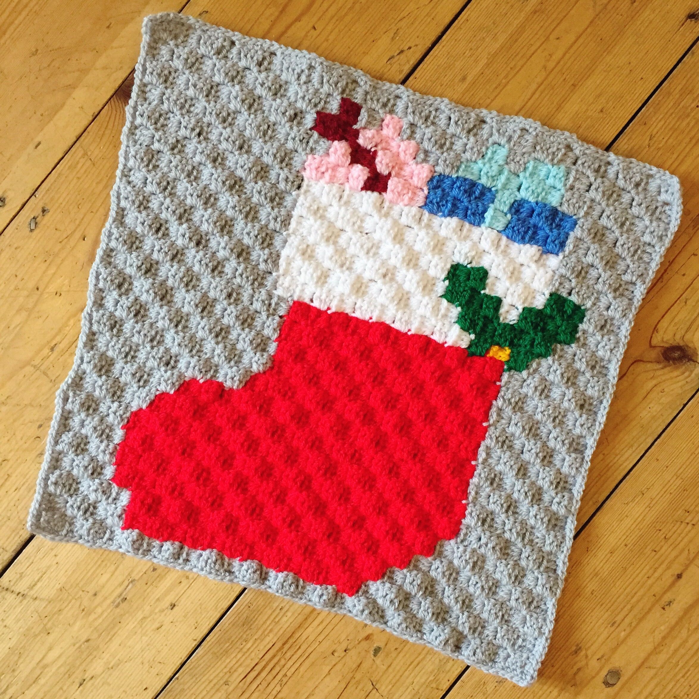 christmas c2c crochet blanket pattern