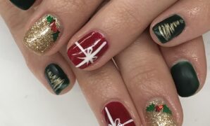 christmas gel nails designs