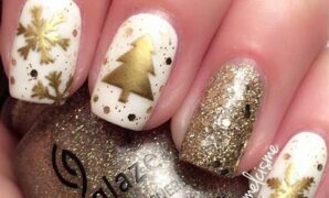 easy winter and christmas nails