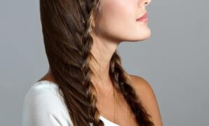 Hairstyle for One Shoulder Dress
