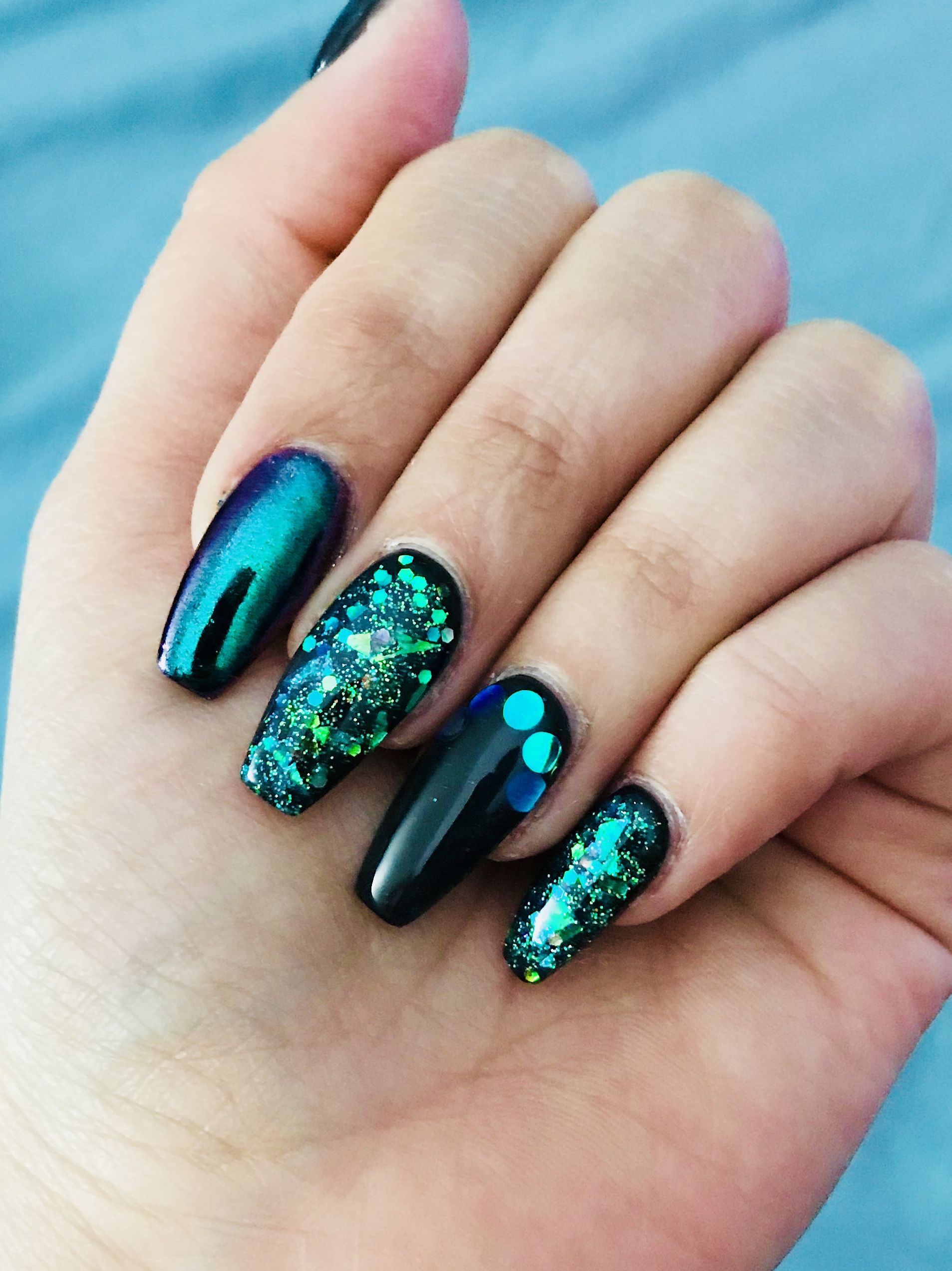 Nail Designs with Mirror Effect