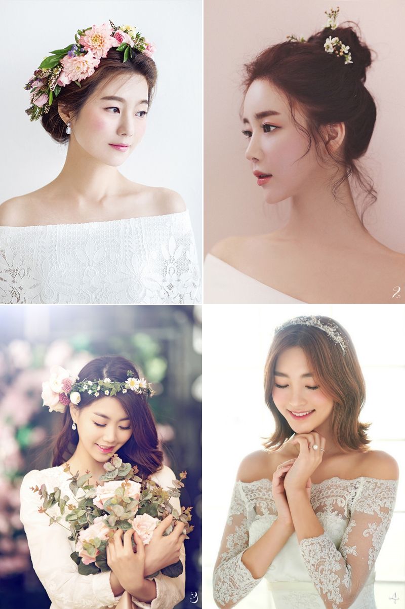 korean natural bride hairstyle