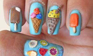 nail designs ice cream