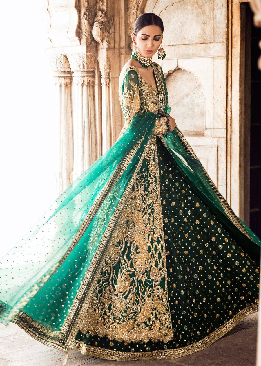 wedding dresses emerald green