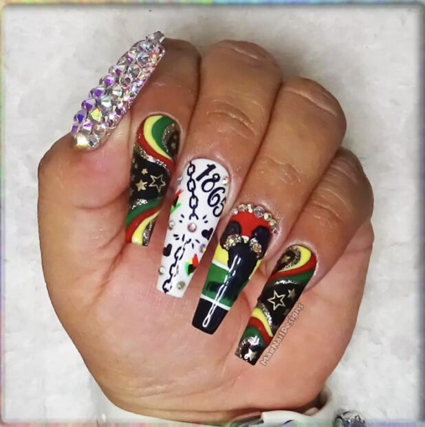 Juneteenth nail designs