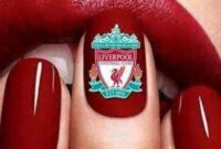 Liverpool FC nail designs