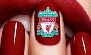 Liverpool FC nail designs