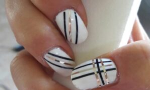 easy line nail designs