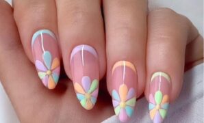 spring French tip nail designs